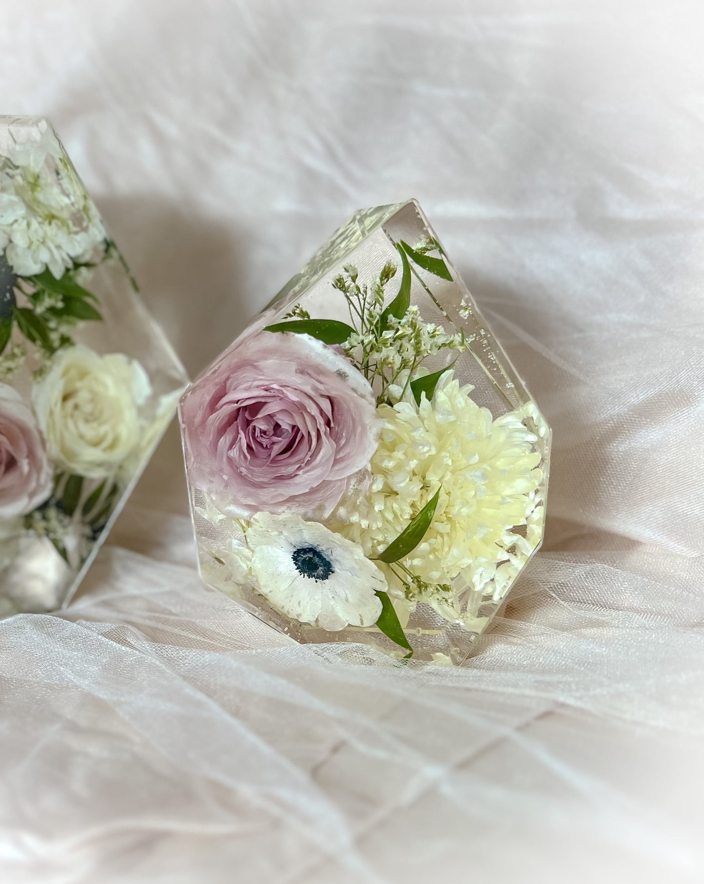 Large Gem Resin Flower Preservation