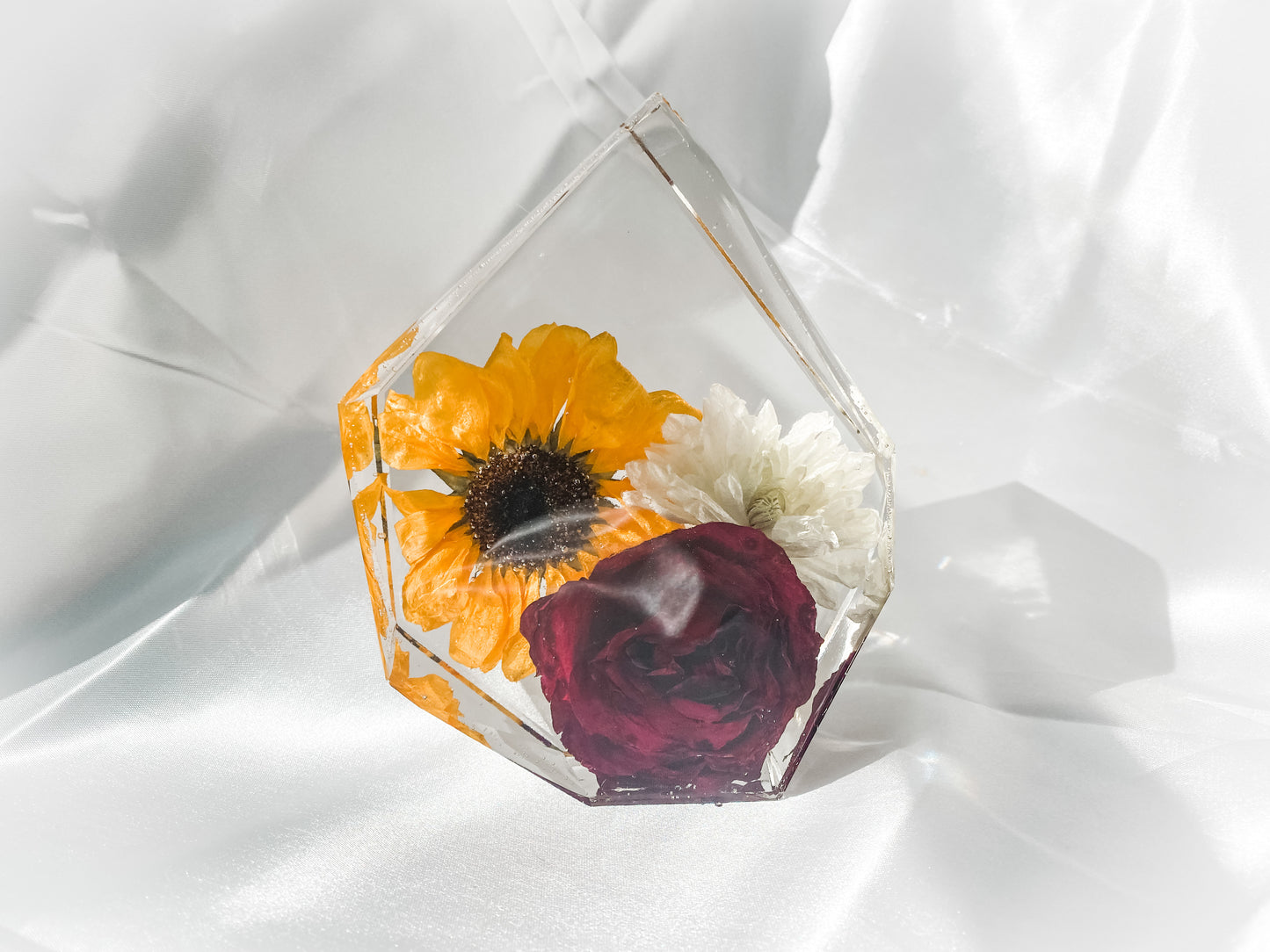 Large Gem Resin Flower Preservation