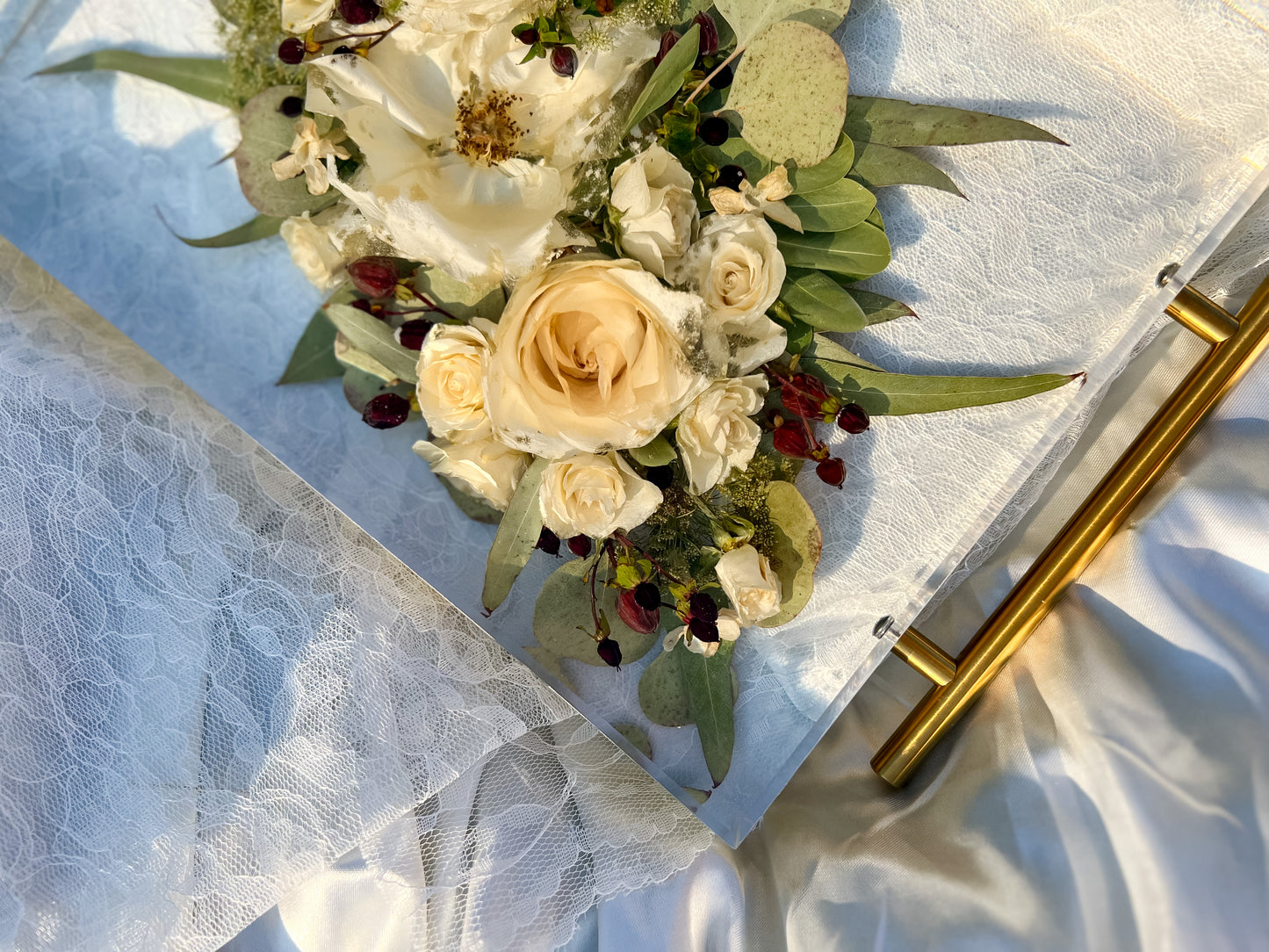 Serving Tray Resin Flower Preservation