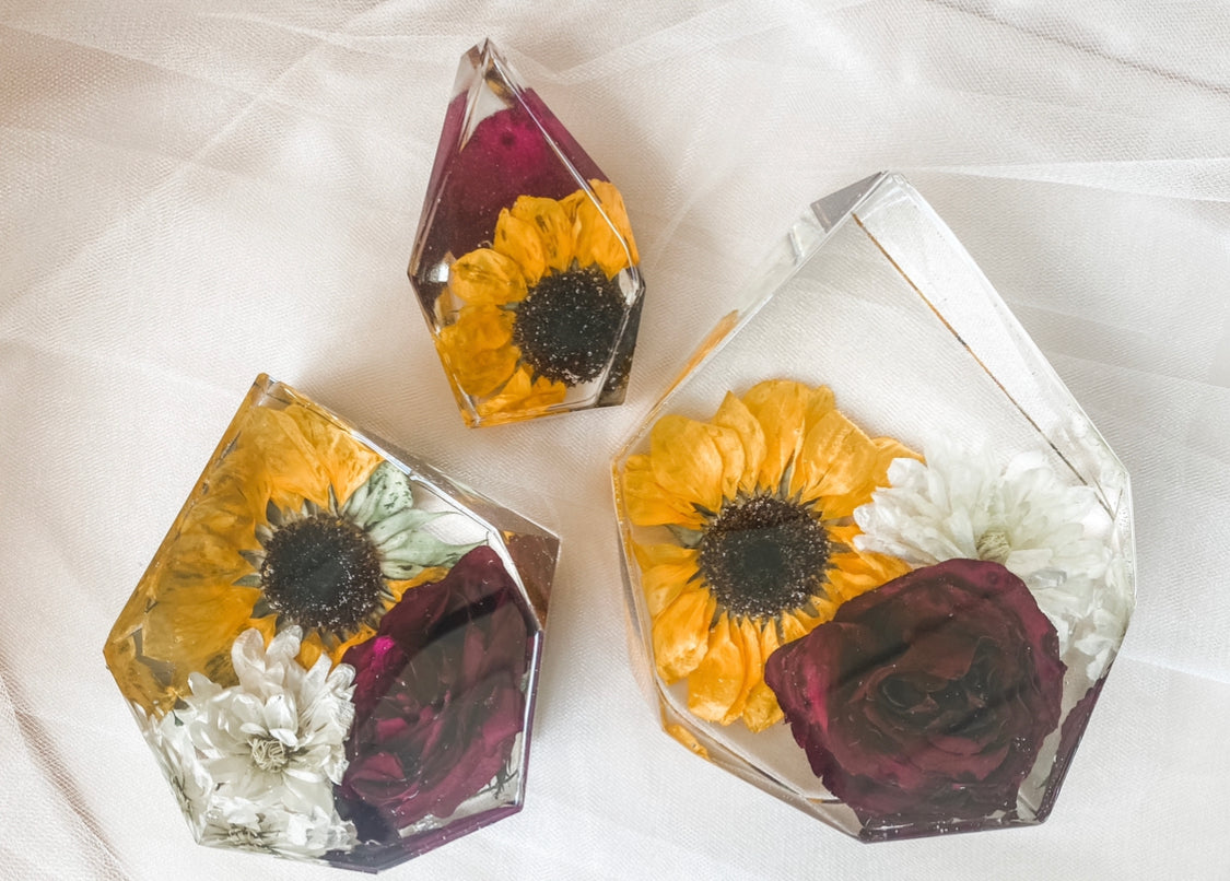 Gem Display Resin Flower Preservation